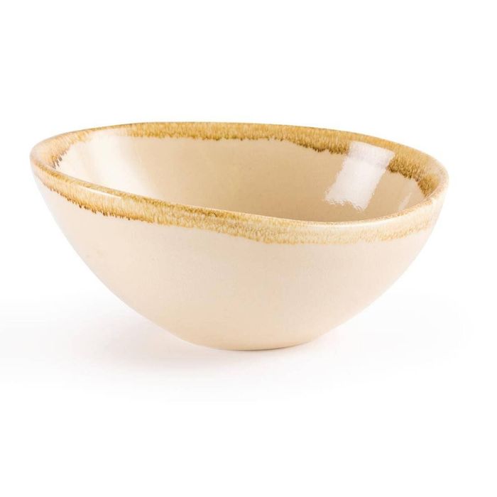 Olympia Kiln Bowl Sandstone 165mm 6 Pack Porcelain Tableware