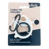 Click Aluminium Cable Tie Holder With Carabiner 23706