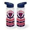 AFL Clear Tritan Drink Bottle 650ml - Melbourne Demons - 4 Wrist Bands