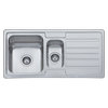 Mondella Concerto Sink 1 & 1/2 Bowl and Drainer with Overflow Kit