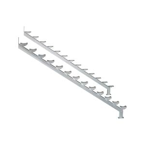 Galintel 13 Tread Galvanised Steel Dual Stair Stringer - 2 Pack