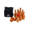 Outdoor Wooden Skittles Bowling Lawn Game Set