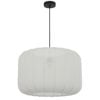 Telbix Jonsel Modern Pendant Hanging Lamp Light Fabric Metal White