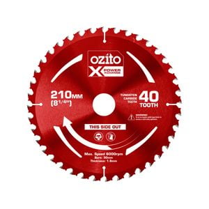Ozito PXC 18V 210mm Mitre Saw Blade