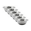 6x Lemon And Lime Stainless Steel Food Cooking Mixing Bowl Silicone Base 24cm