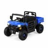 Costway 12v Kids Electric Ride On Dump Truck Toy Car Gift Blue