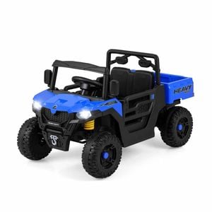 Costway 12v Kids Electric Ride On Dump Truck Toy Car Gift Blue