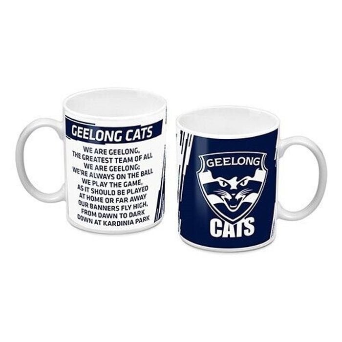 Afl Coffee Mug - Geelong Cats - Team Song - Cup