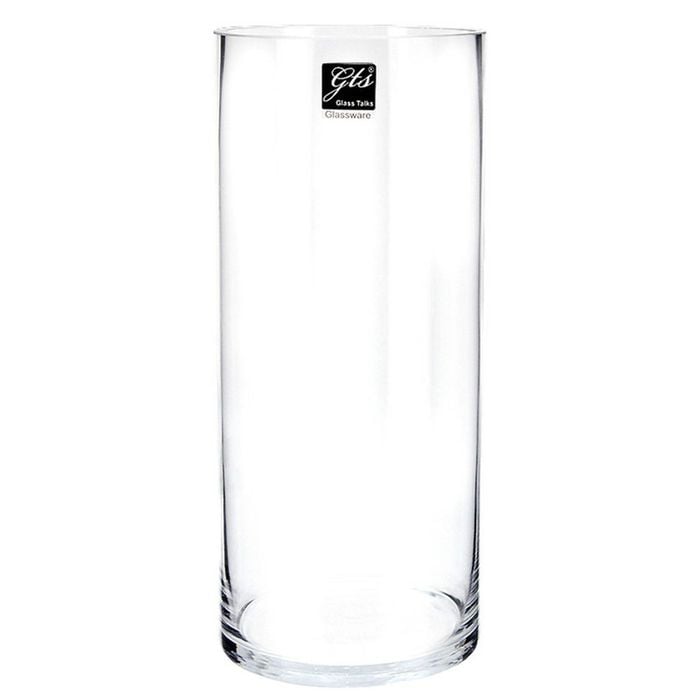 Glass Cylinder Vase 12x28cm