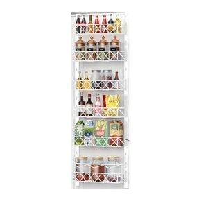 CARLA HOME 6 Tier Adjustable Baskets Over Door Pantry Organiser for Home Kitchen
