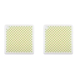 2PK Dexas 7.5cm Silicone Trivet Table Protector Square - Green