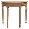 Centrum Furniture Huntley Turn Leg Half Round Sofa Table - Natural