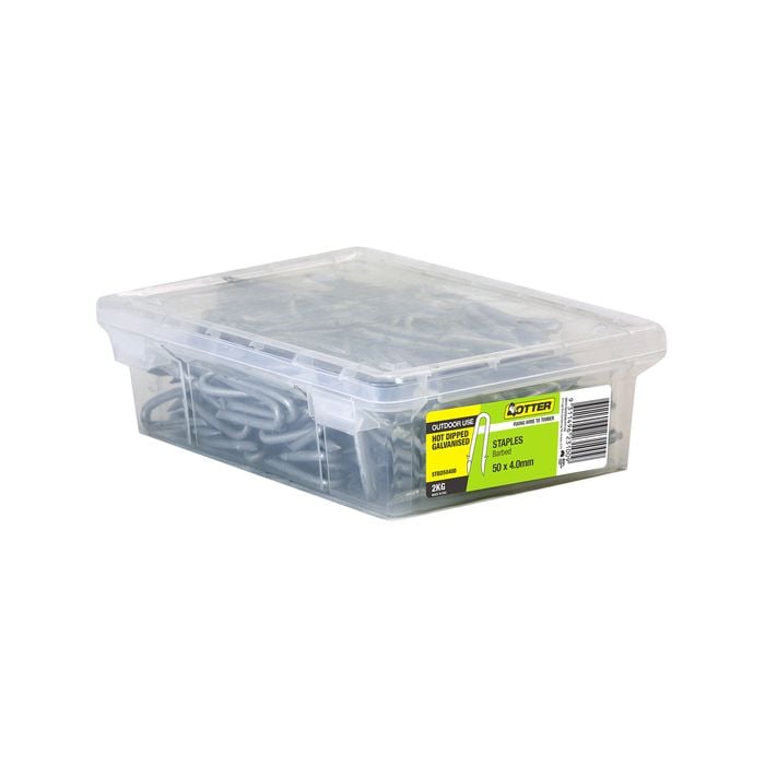 Nails Staples Hdg Otter 50x4.0 Barb 2kg Stbd5040d