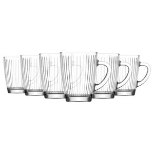 LAV Hestia Glass Mugs - 250ml - Pack of 6