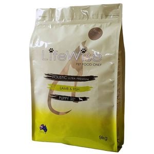 Lifewise Puppy Dry Dog Food Lamb W/ Fish Rice Oats & Vegetables 9kg