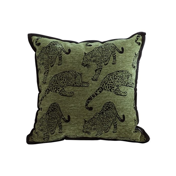 SOGA  40cm Green Leopard Throw Pillows