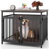 Costway 80cm Dog Cage Pet Crate W/3 Doors Metal Dog Kennel