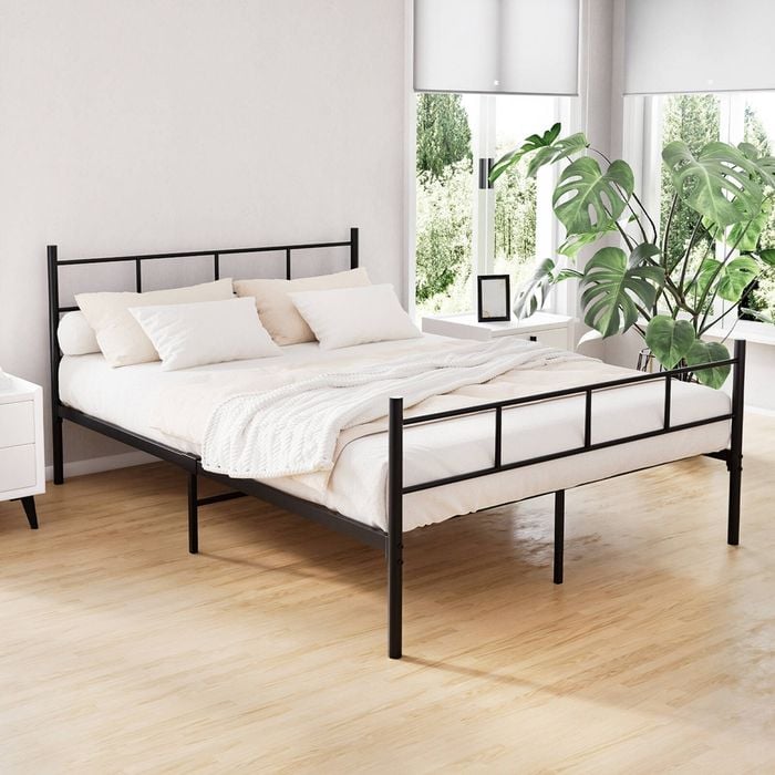 Artiss Metal Bed Frame Double Size Bed Base Beds Platform Black