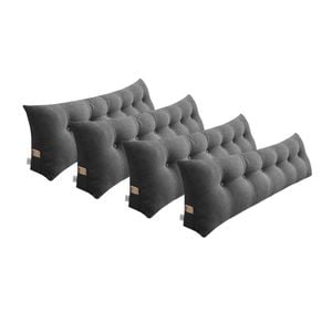 SOGA 4x 180cm Dark Grey Wedge Pillows