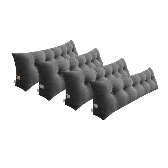 SOGA 4x 180cm Dark Grey Wedge Pillows
