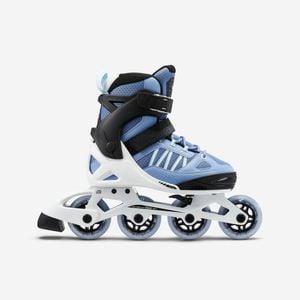 Decathlon - Oxelo Fit 5 Jr Kids' Inline Fitness Skates - Blue / White - Au 5/7 - Eu 38/41