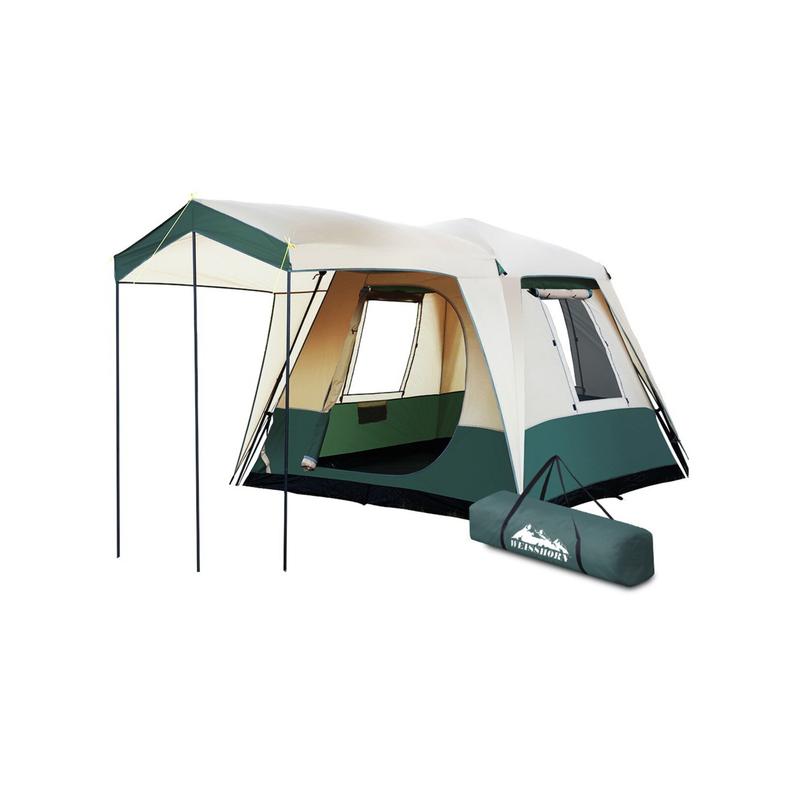 Weisshorn Instant Up Camping Tent 4 Person Pop up Bunnings Australia