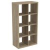 Practa 760 x 1460 x 390mm Oak 2x4 Cube Storage Unit