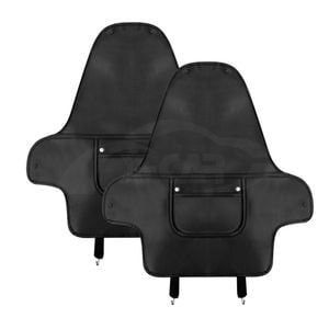 Tesla Model 3 Highland 2023-Onwards Car Seat Back Protectors Kick Mats Cover Black Set of 2