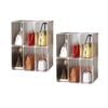 SOGA 2X 1-Tier Multifunctional PP Plastic Bag Box