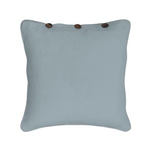 London Cushion Cover with Buttons 43cm - Grey
