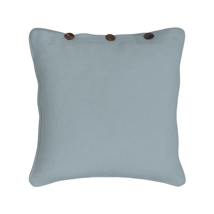 London Cushion Cover with Buttons 43cm - Grey