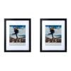 2PK Frankie & Me Wood Border 8x10'' Picture Frame Home/Office Photo Decor Black