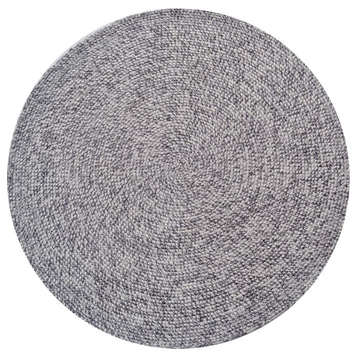 Ultra Chic Indoor/Outdoor Handwoven Rug-Orbit 6223-Ivory Grey-150x150cm