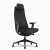 Desky Pinnacle Executive Office Chair - Black / Matte Black