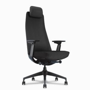 Desky Pinnacle Executive Office Chair - Black / Matte Black