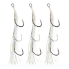 Vexed Flashy Triple Bait Assist Fishing Hook 1/0 White Glow