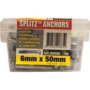 Macsim 50mm Masonry Splitz Anchor Gal - 100 Pack