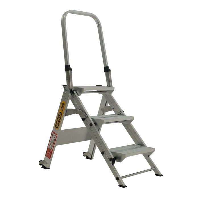 Gorilla 150kg Industrial 3 Step Stair Aluminium Step Ladder