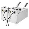 Apuro Twin Tank Twin Basket 2x3ltr Countertop Fryer 2x2kw - Cu615-a