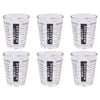 6PK Appetito Multipurpose Measure Glass 30ml Home Kitchen Cooking