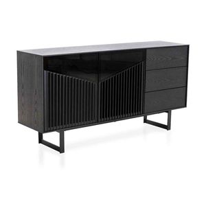 Modern Furniture MONTANA Sideboard Buffet 160cm - Black Ash