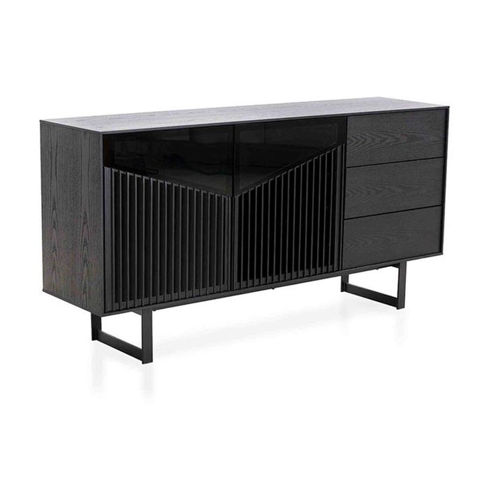 Modern Furniture MONTANA Sideboard Buffet 160cm - Black Ash