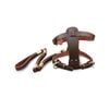 CottonMore Genuine Ox Leather Large Breed Dog Harness Set Harness & Leash - Xlarge