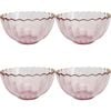 4PK LVD Glass Bowl Decorative Home/Dining Tableware Medium Plum/Gold