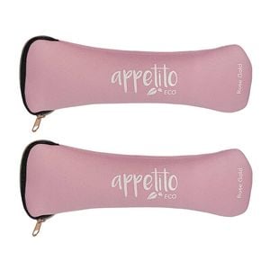 2PK Appetito Stainless Steel Traveller's Cutlery Set - Rose Gold