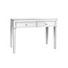Hall Table Silver Mirror Two Drawers Sparkling Handle