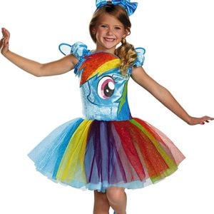 Prestige Rainbow Dash Girls My Little Pony Costume - Medium
