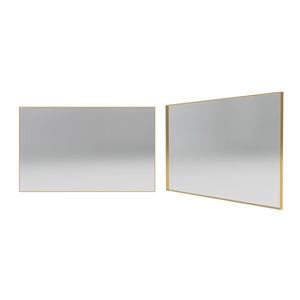 Forme 1200mm Brushed Gold Rectangle Framed Mirror