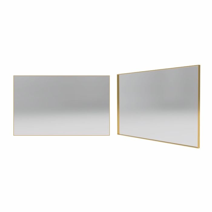 Forme 1200mm Brushed Gold Rectangle Framed Mirror