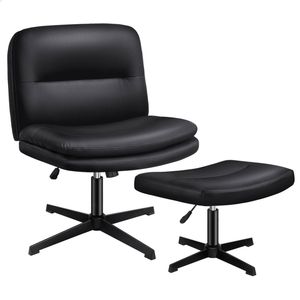 ALFORDSON Armless Office Desk Chair Black